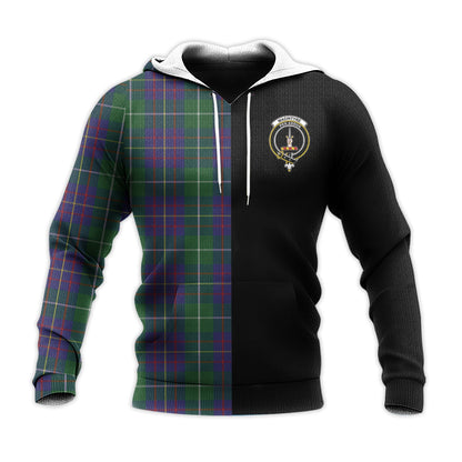 Printivon Macintyre Inglis Tartan Personalize Half Hoodie