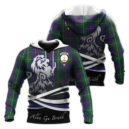 Printivon Macintyre Inglis Tartan Scottish Lion Hoodie