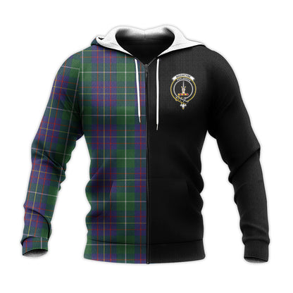Printivon Macintyre Inglis Tartan Personalize Half Hoodie