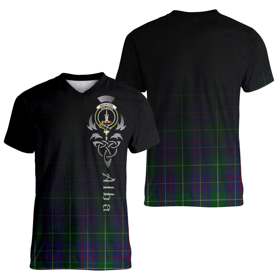 Printivon MacIntyre Inglis Tartan Crest Alba Celtic T Shirt
