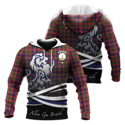 Printivon Macintyre Modern Tartan Scottish Lion Hoodie