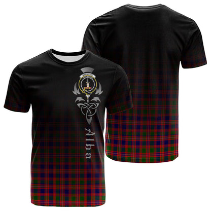 Printivon MacIntyre Modern Tartan Crest Alba Celtic T Shirt