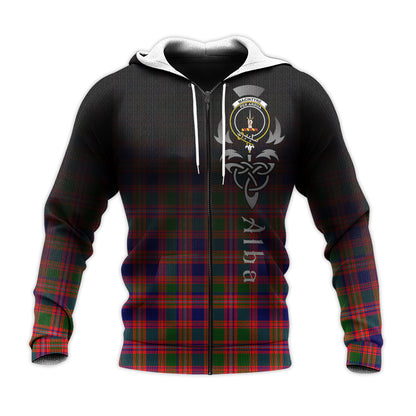 Printivon Macintyre Modern Tartan Crest Alba Celtic Hoodie