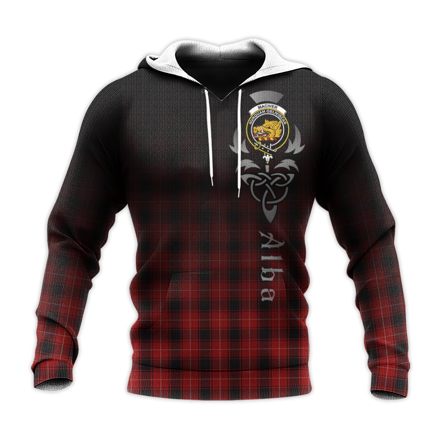 Printivon Maciver Tartan Crest Alba Celtic Hoodie