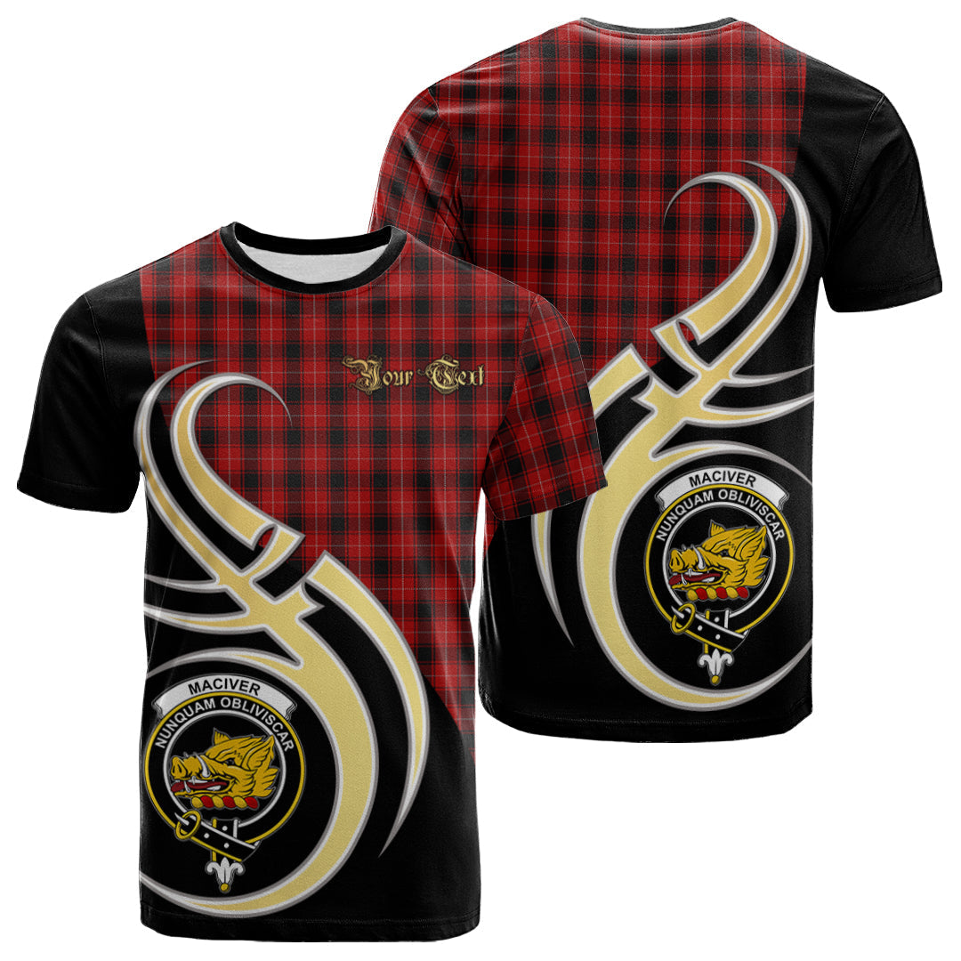 Printivon MacIver Tartan Crest Believe In Me T Shirt