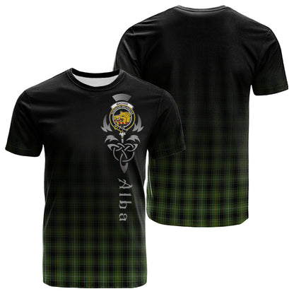 Printivon MacIver Hunting Tartan Crest Alba Celtic T Shirt