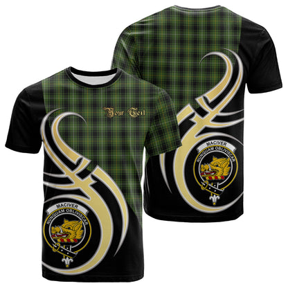 Printivon MacIver Hunting Tartan Crest Believe In Me T Shirt