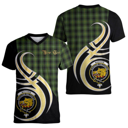 Printivon MacIver Hunting Tartan Crest Believe In Me T Shirt