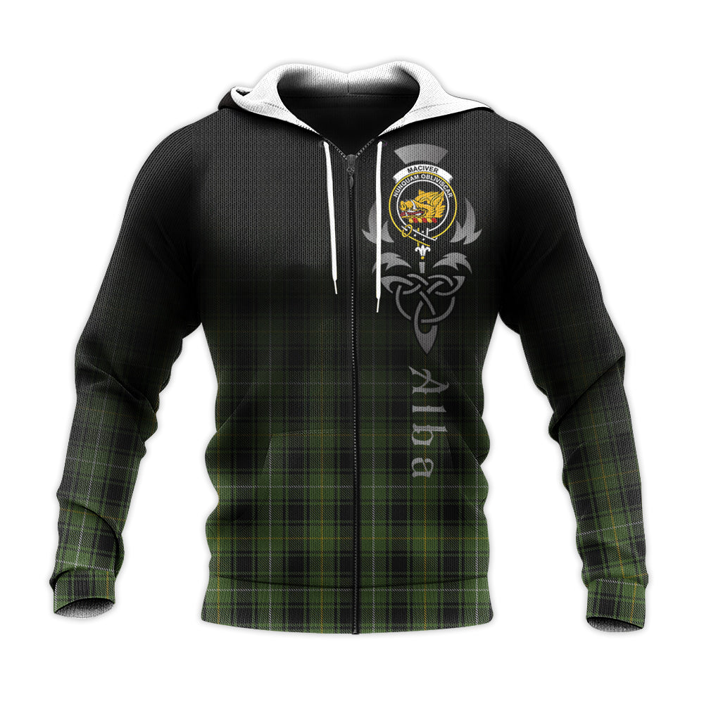 Printivon Maciver Hunting Tartan Crest Alba Celtic Hoodie