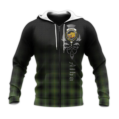 Printivon Maciver Hunting Tartan Crest Alba Celtic Hoodie