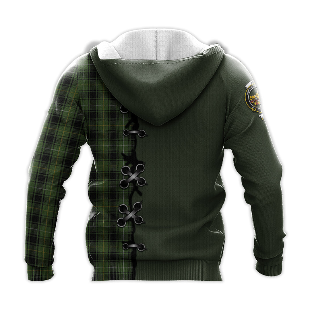Printivon Maciver Hunting Tartan Hoodie Lion Rampant And Celtic Thistle Style