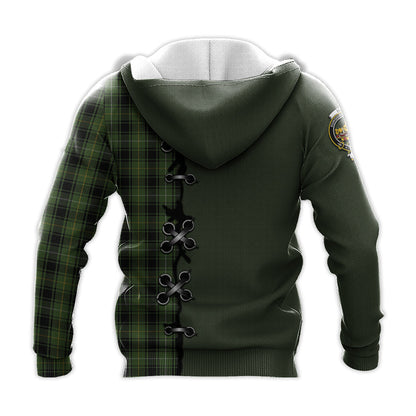 Printivon Maciver Hunting Tartan Hoodie Lion Rampant And Celtic Thistle Style
