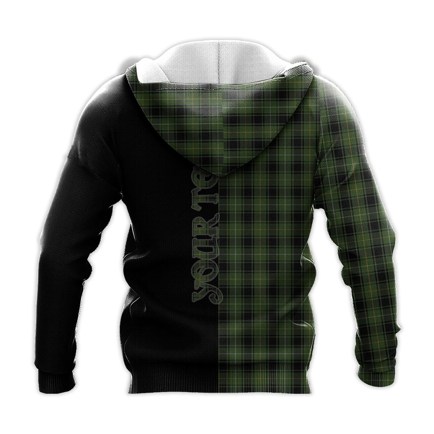 Printivon Maciver Hunting Tartan Personalize Half Hoodie