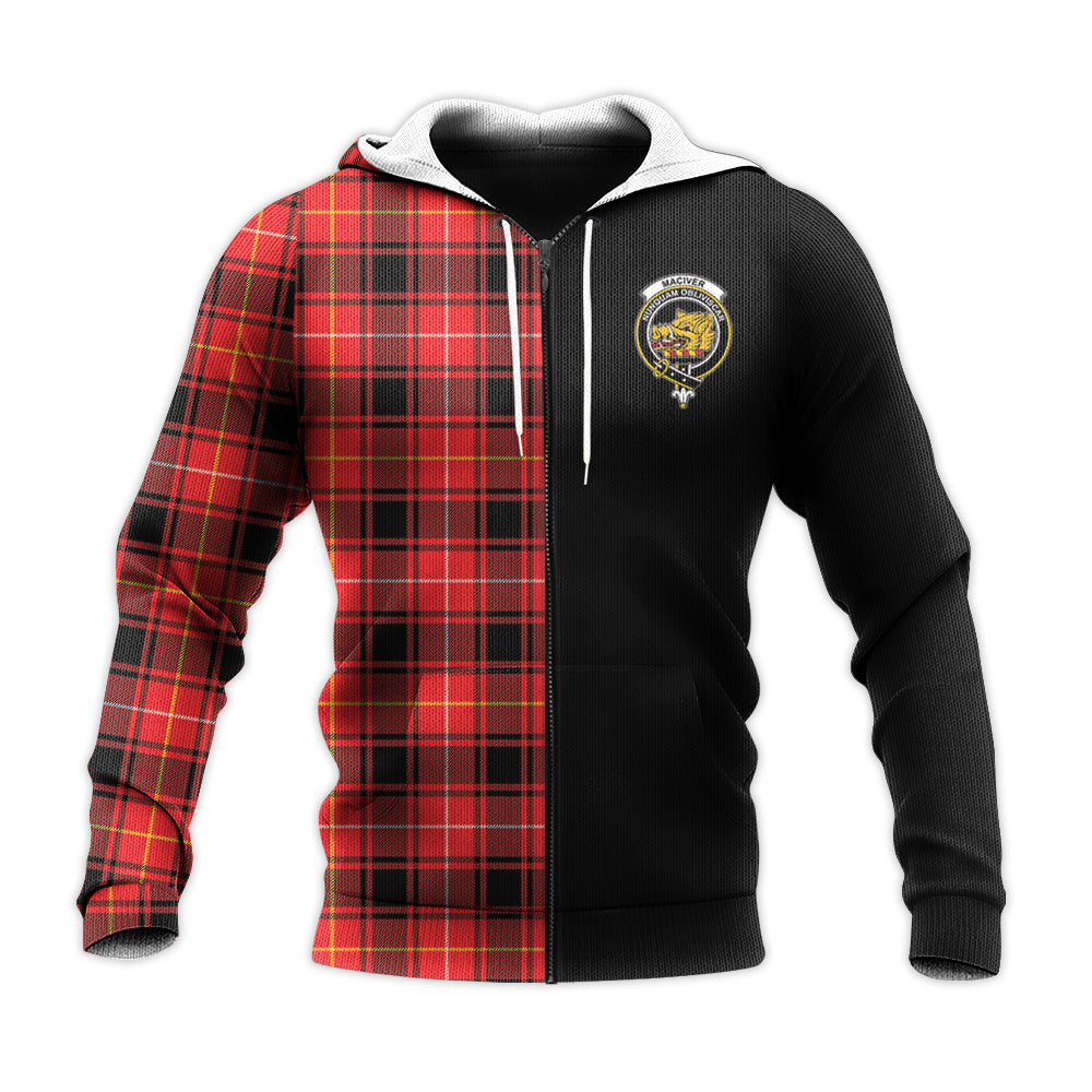 Printivon Maciver Modern Tartan Personalize Half Hoodie