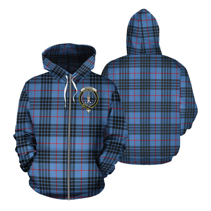 Printivon Mackay Blue Tartan Hoodie
