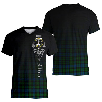 Printivon MacKay Modern Tartan Crest Alba Celtic T Shirt