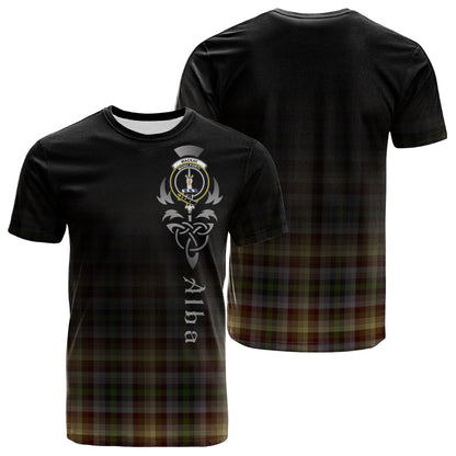 Printivon MacKay of Strathnaver Tartan Crest Alba Celtic T Shirt