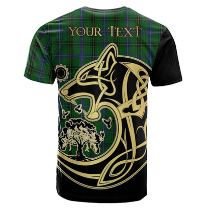Printivon MacKendrick Crest Celtic Wolf Tartan T Shirt Custom Your Text