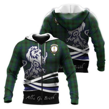 Printivon Mackendrick Tartan Scottish Lion Hoodie