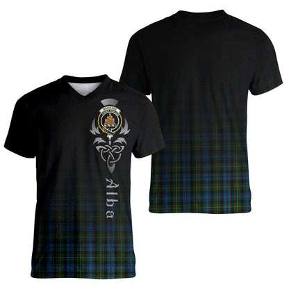 Printivon Mackenzie Tartan Crest Alba Celtic T Shirt