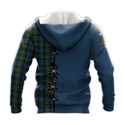 Printivon Mackenzie Tartan Hoodie Lion Rampant And Celtic Thistle Style