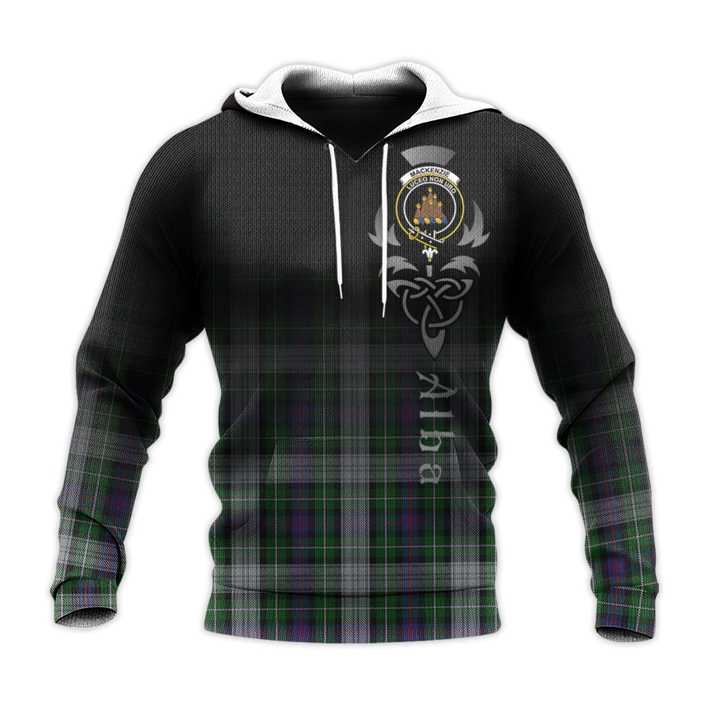 Printivon Mackenzie Dress Tartan Crest Alba Celtic Hoodie