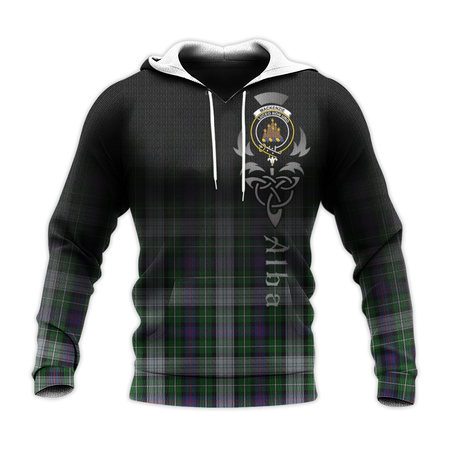 Printivon Mackenzie Dress Tartan Crest Alba Celtic Hoodie