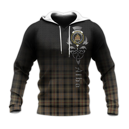 Printivon Mackenzie Hunting Tartan Crest Alba Celtic Hoodie