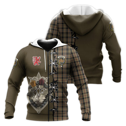 Printivon Mackenzie Hunting Tartan Hoodie Lion Rampant And Celtic Thistle Style