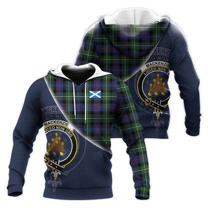 Printivon Mackenzie Modern Tartan Scottish Crest Hoodie