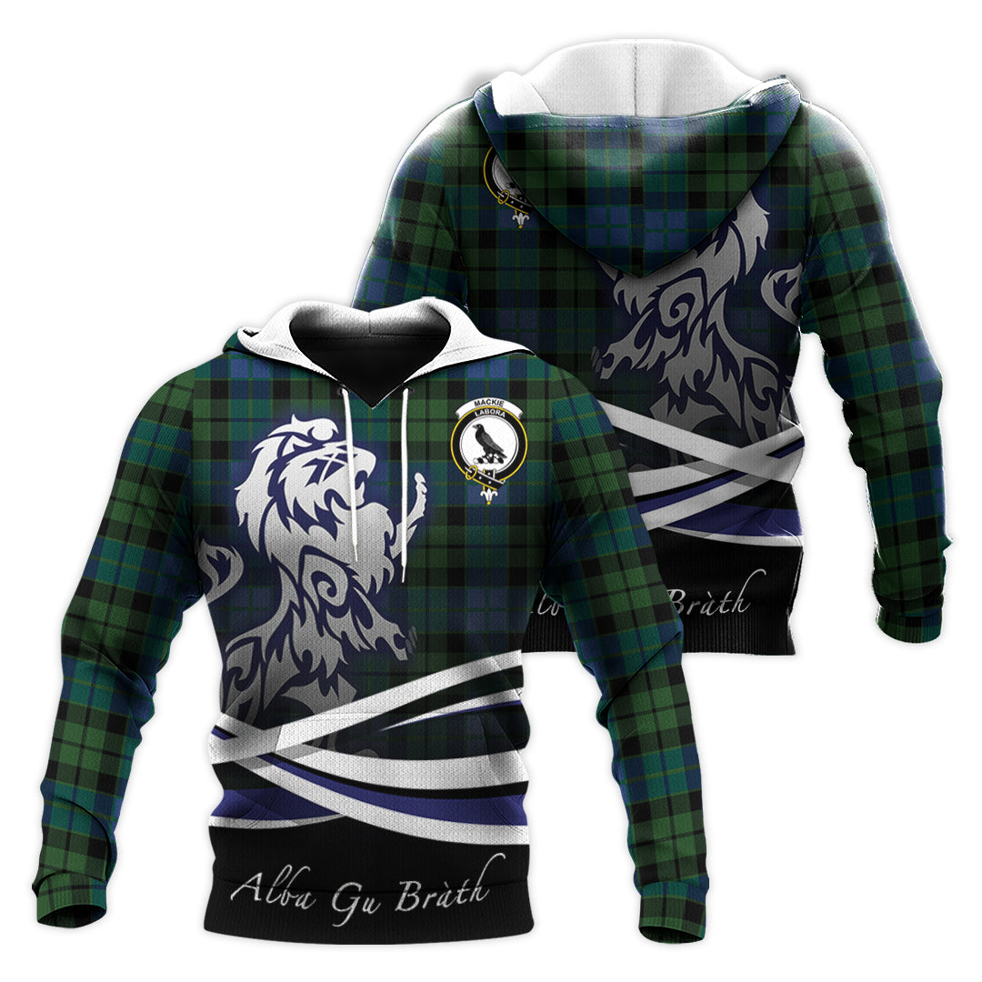 Printivon Mackie Tartan Scottish Lion Hoodie