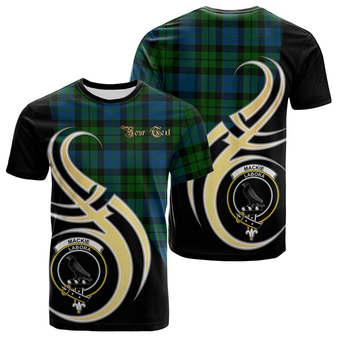 Printivon MacKie Tartan Crest Believe In Me T Shirt