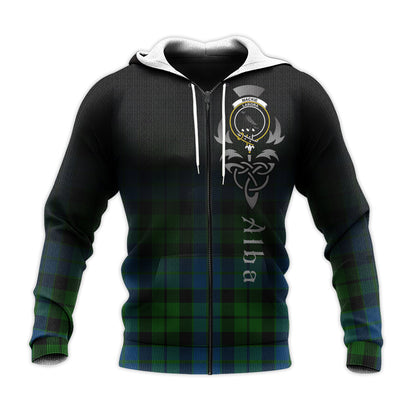 Printivon Mackie Tartan Crest Alba Celtic Hoodie