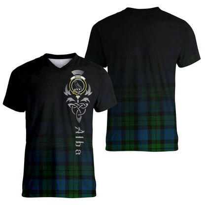 Printivon MacKie Tartan Crest Alba Celtic T Shirt