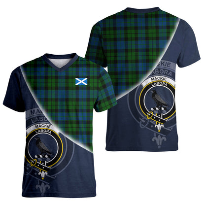 Printivon MacKie Tartan Scottish Crest T Shirt