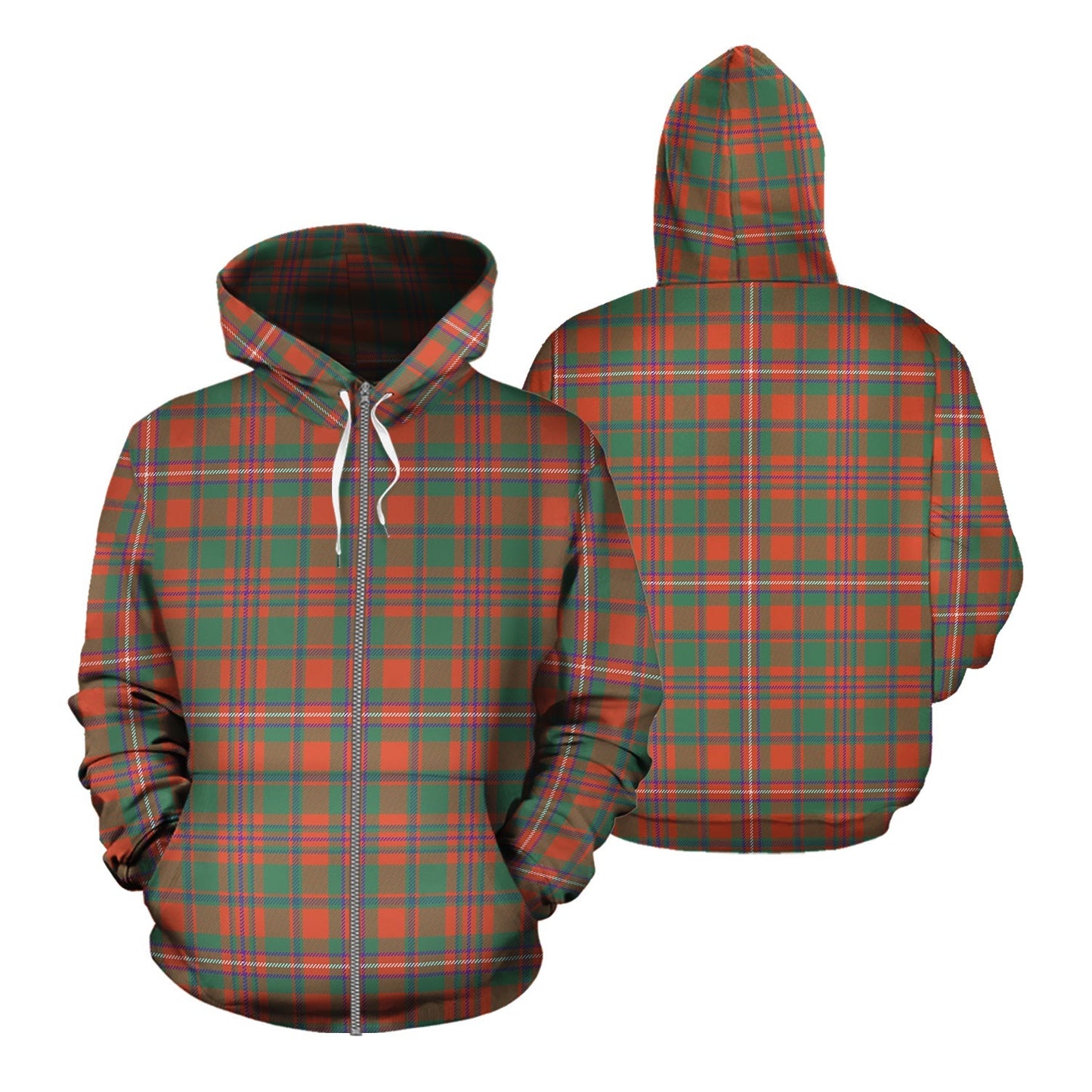 Printivon Mackinnon Ancient Tartan Hoodie