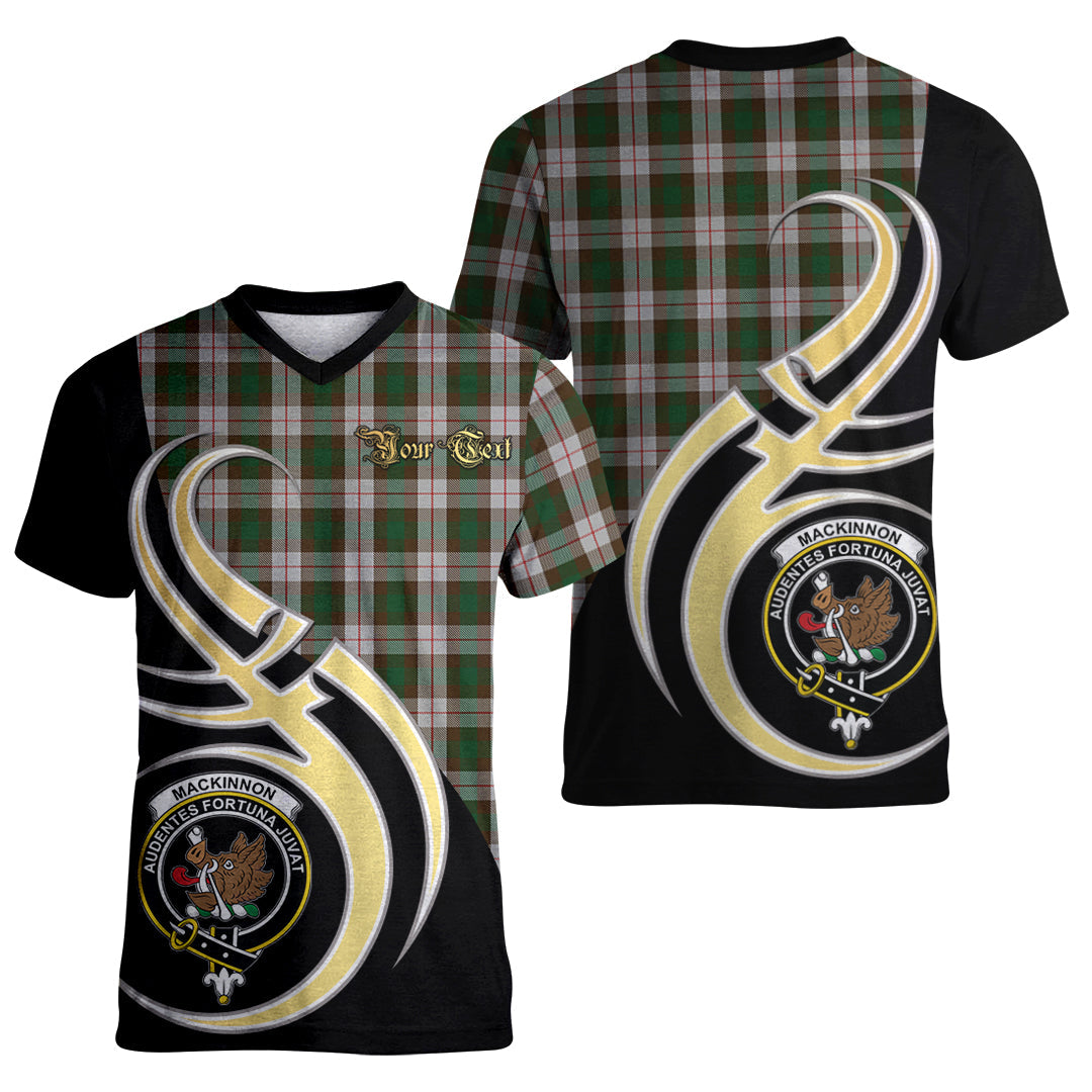 Printivon MacKinnon Dress Tartan Crest Believe In Me T Shirt
