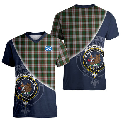 Printivon MacKinnon Dress Tartan Scottish Crest T Shirt