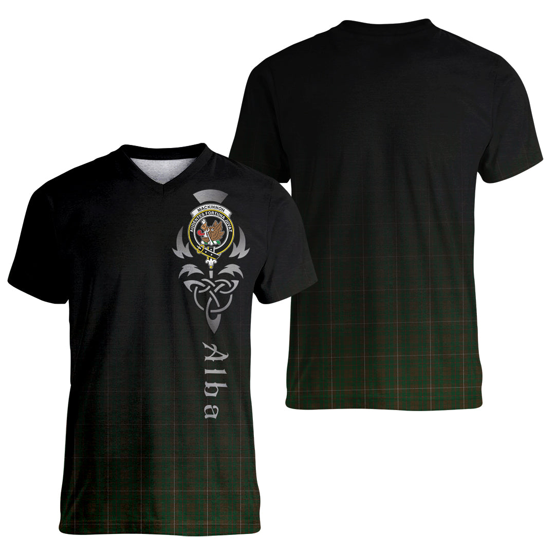 Printivon MacKinnon Hunting Tartan Crest Alba Celtic T Shirt