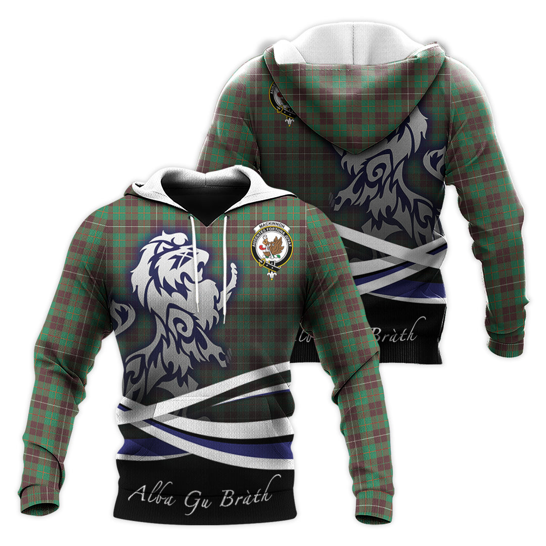 Printivon Mackinnon Hunting Ancient Tartan Scottish Lion Hoodie