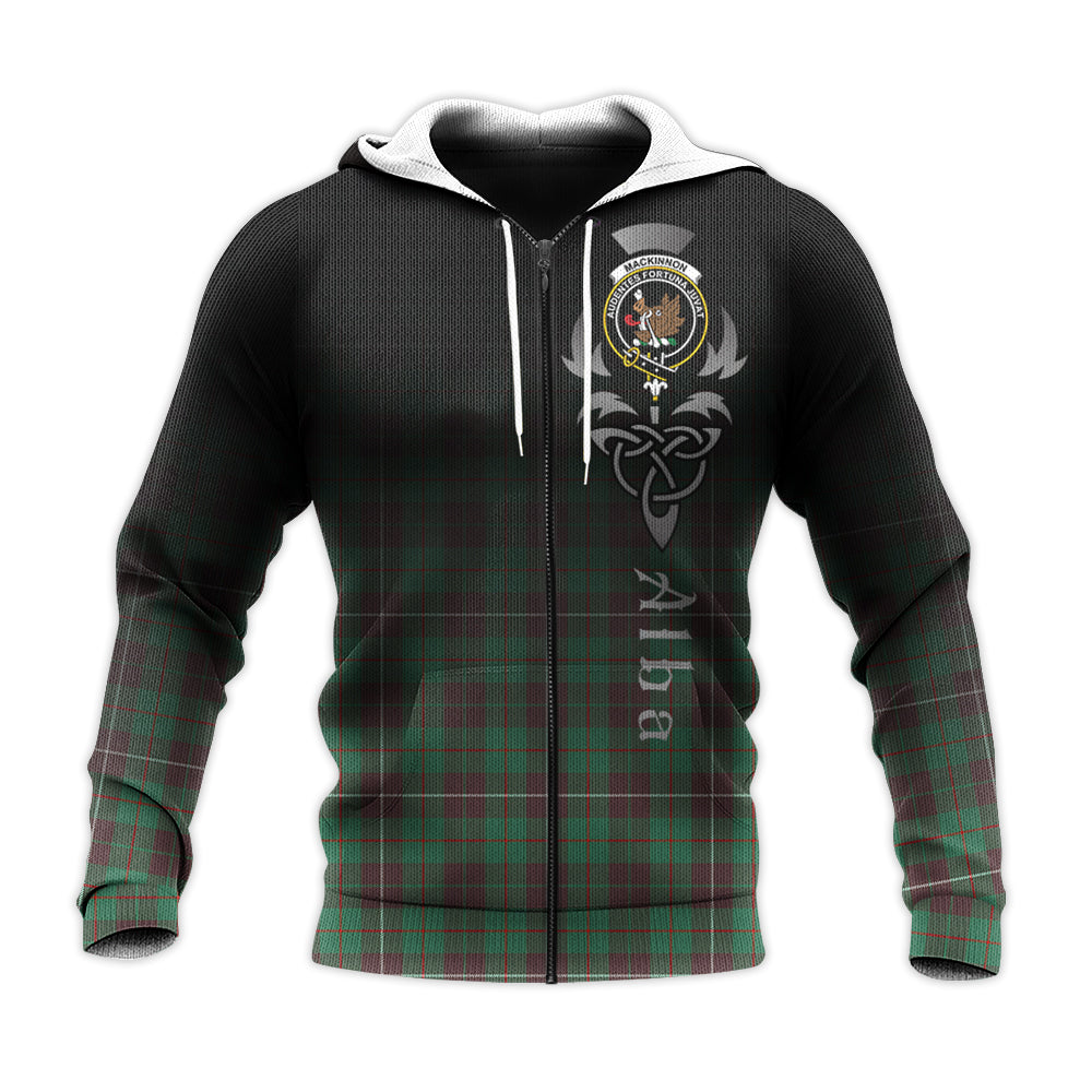 Printivon Mackinnon Hunting Ancient Tartan Crest Alba Celtic Hoodie