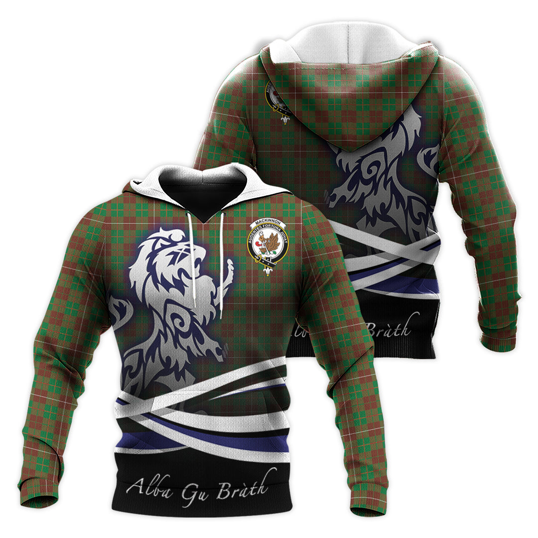 Printivon Mackinnon Hunting Modern Tartan Scottish Lion Hoodie