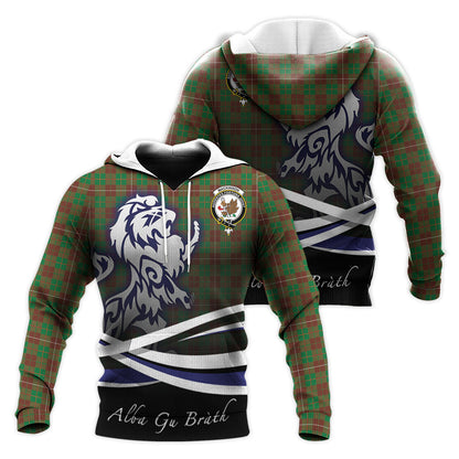Printivon Mackinnon Hunting Modern Tartan Scottish Lion Hoodie