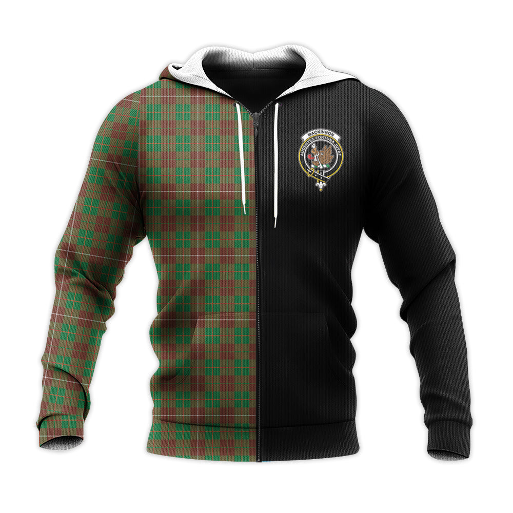 Printivon Mackinnon Hunting Modern Tartan Personalize Half Hoodie