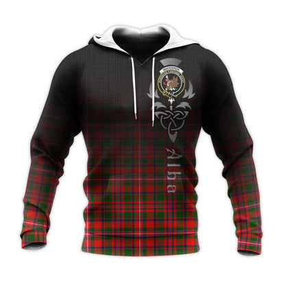 Printivon Mackinnon Modern Tartan Crest Alba Celtic Hoodie