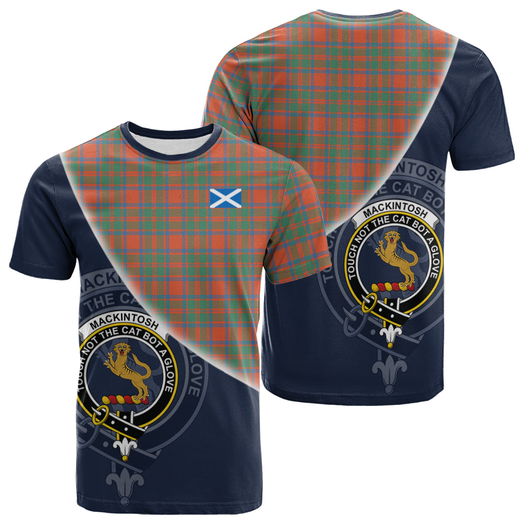 Printivon MacKintosh Ancient Tartan Scottish Crest T Shirt