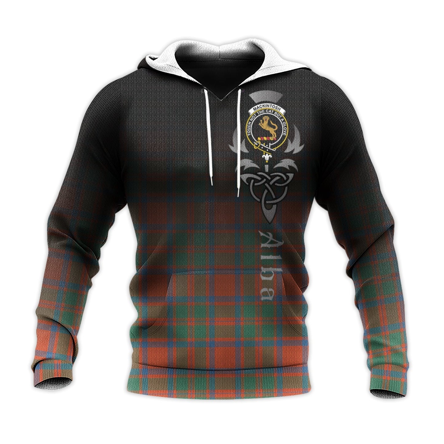 Printivon Mackintosh Ancient Tartan Crest Alba Celtic Hoodie