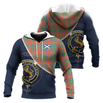 Printivon Mackintosh Ancient Tartan Scottish Crest Hoodie