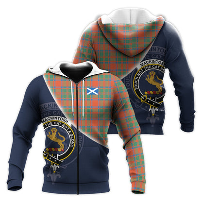 Printivon Mackintosh Ancient Tartan Scottish Crest Hoodie