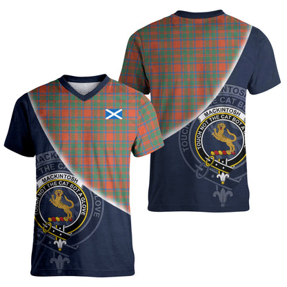 Printivon MacKintosh Ancient Tartan Scottish Crest T Shirt